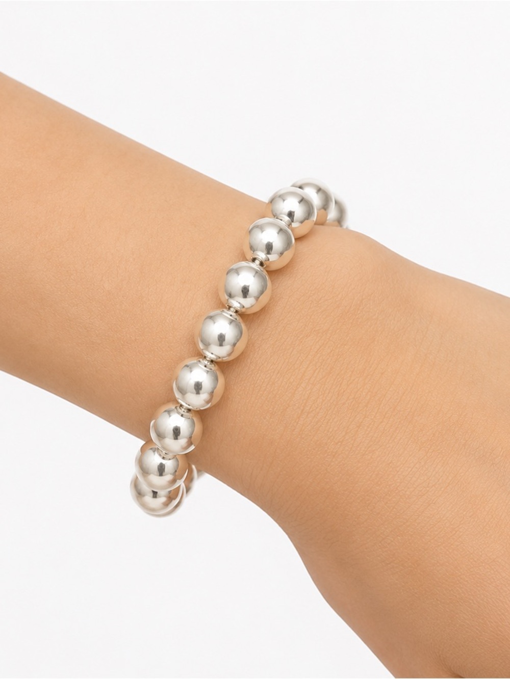 Tiffany & Co. Sterling Silver Bead Bracelet | Classic Ball Bracelet